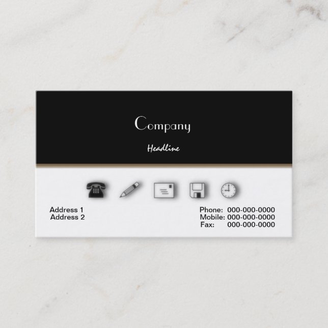 Tarjeta de presentación de Business Service (Anverso)