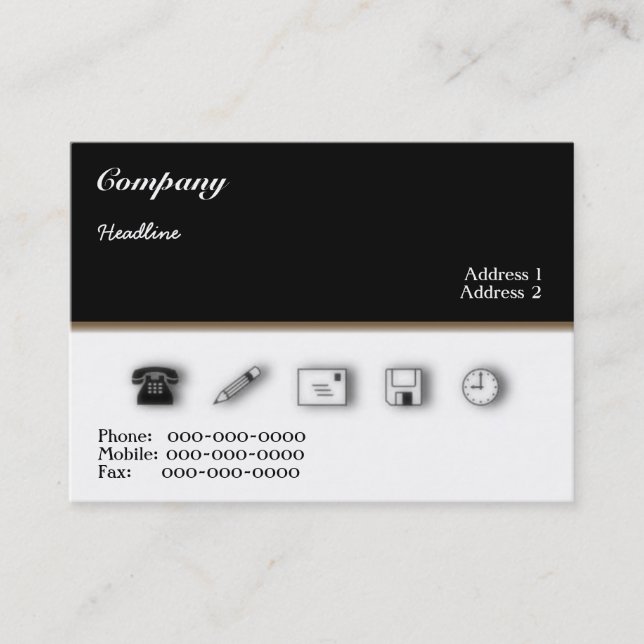 Tarjeta de presentación de Business Service (Anverso)