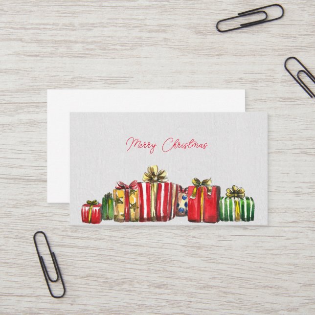 Tarjeta de presentación de Cajas de Regalo de Navi (Anverso/Reverso In Situ)