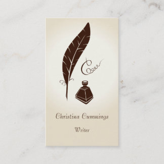 Tarjeta de presentación de caligrafía