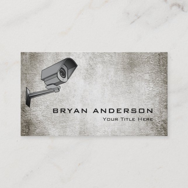 Tarjeta de presentación de cámara de seguridad (Anverso)