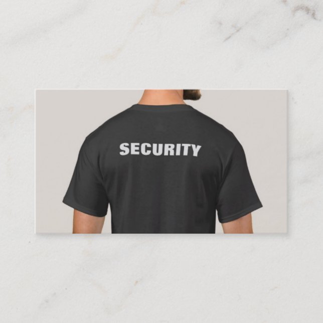 Tarjeta de presentación de Camisas de Seguridad Ne (Anverso)