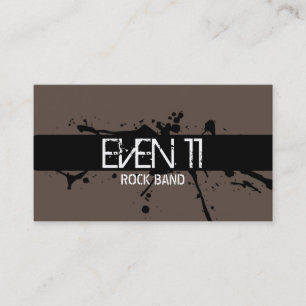 Tarjeta de presentación de cantante de banda de ro