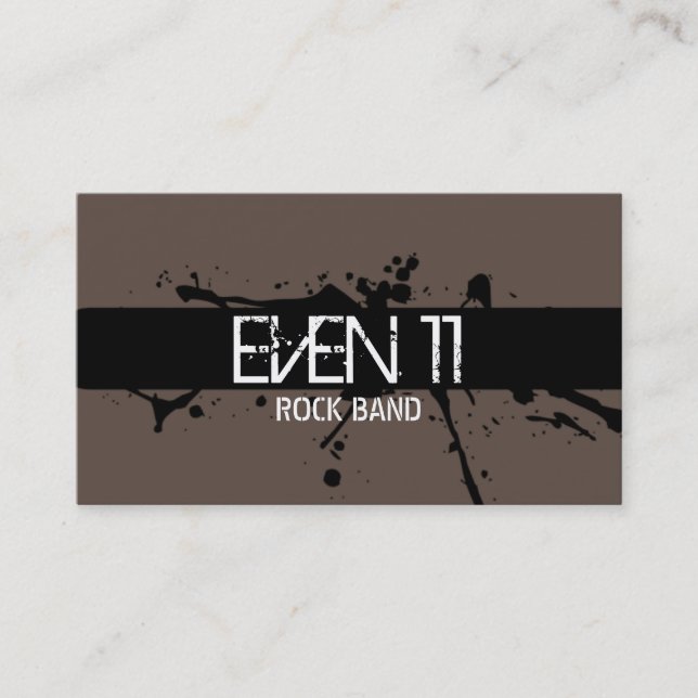 Tarjeta de presentación de cantante de banda de ro (Anverso)