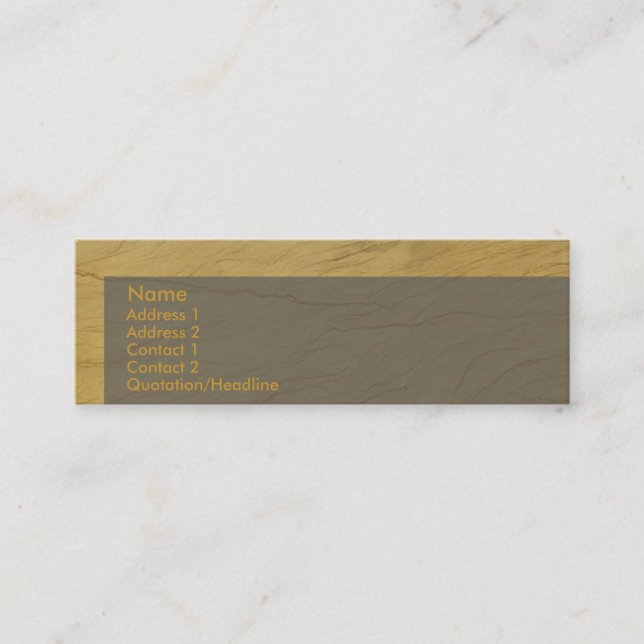 Tarjeta de Presentación de Caramelo (Anverso)