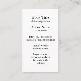 Tarjeta de presentación de carátula