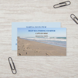 Tarjeta de presentación de cartas de pesca oceánic
