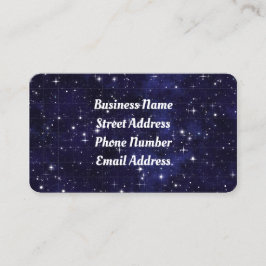 Tarjeta de presentación de cielo nocturno