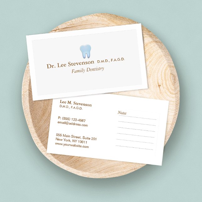 Tarjeta de presentación de citas DDS de Dentist Of (Subido por el creador)