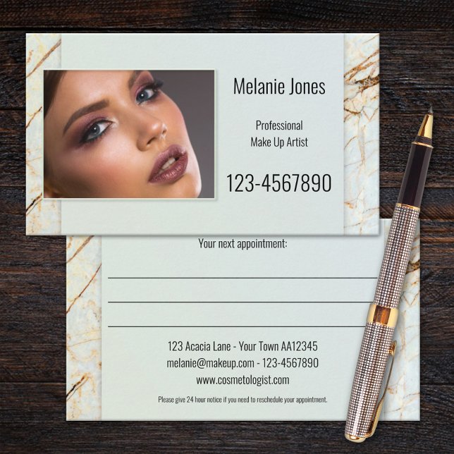 Tarjeta de presentación de citas de belleza de Mar (Subido por el creador)
