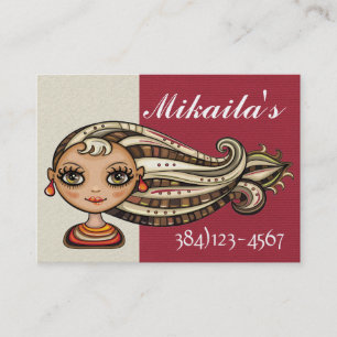 Tarjeta de presentación de citas de la diva de la 