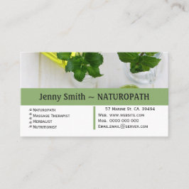 Tarjeta de presentación de citas de Naturopath par