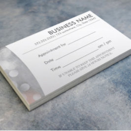 Tarjeta de presentación de citas de plata moderna