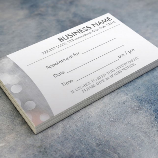 Tarjeta de presentación de citas de plata moderna (Subido por el creador)