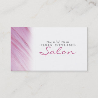 Tarjeta de presentación de citas de salón con esti