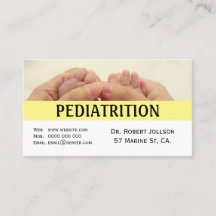 Tarjeta de presentación de citas médicas para pedi