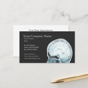 Tarjeta de presentación de citas para neurólogos
