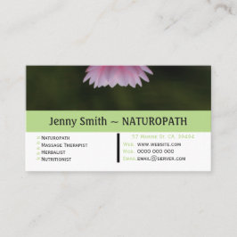 Tarjeta de presentación de citas Water Lily Naturo