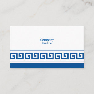Tarjeta de presentación de clave griega