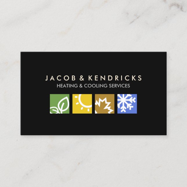 Tarjeta de presentación de climatización de ventil (Anverso)