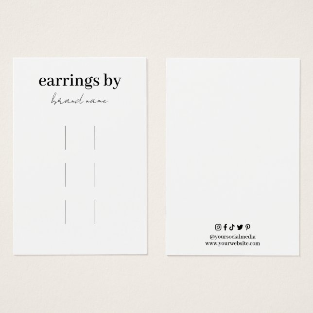 Tarjeta de presentación de clips (Anverso y reverso)