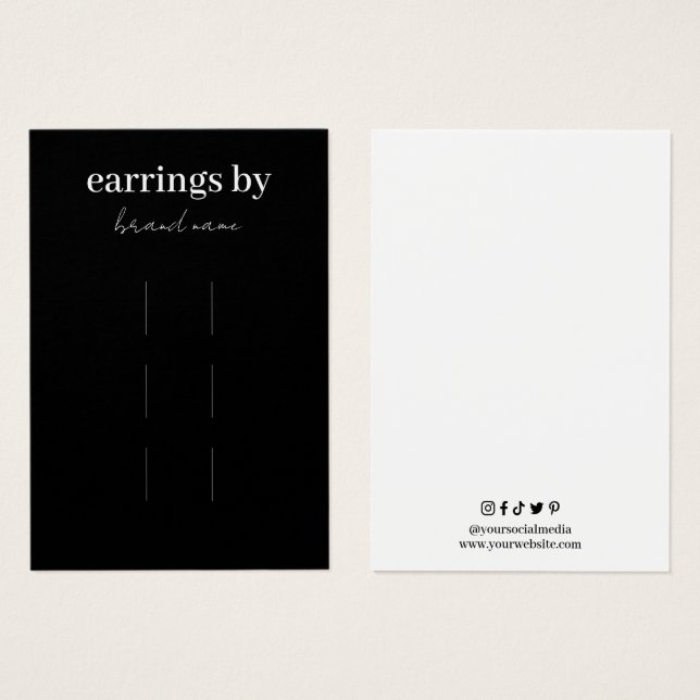 Tarjeta de presentación de clips (Anverso y reverso)