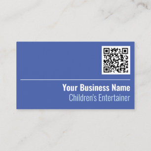 Tarjeta de presentación de código QR de artista pa