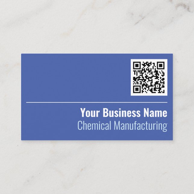 Tarjeta de presentación de código QR de fabricació (Reverso)