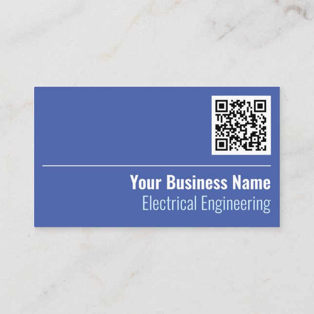 Tarjeta de presentación de código QR de ingeniería (Reverso)