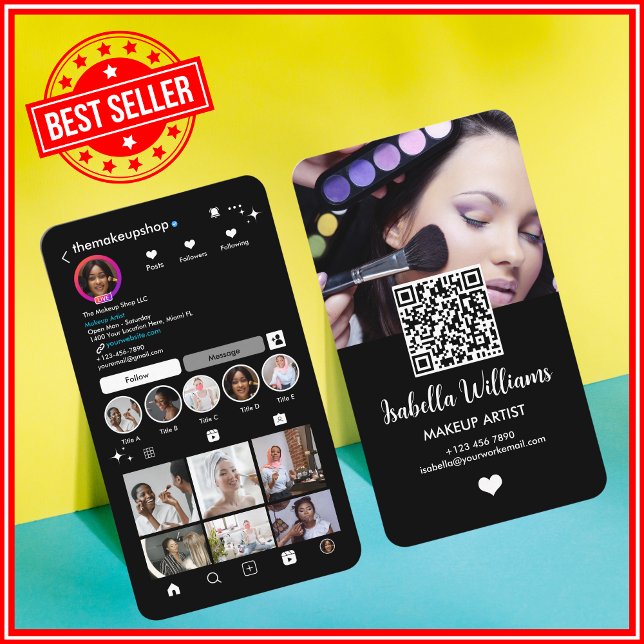 Tarjeta de presentación de código QR de Instagram (Subido por el creador)