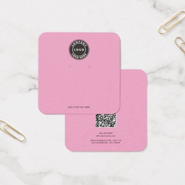 Tarjeta de presentación de código QR del logotipo  (Oficina)