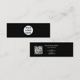 Tarjeta de presentación de código QR minimalista c