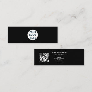 Tarjeta de presentación de código QR minimalista c
