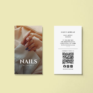 Tarjeta de presentación de código QR para artista