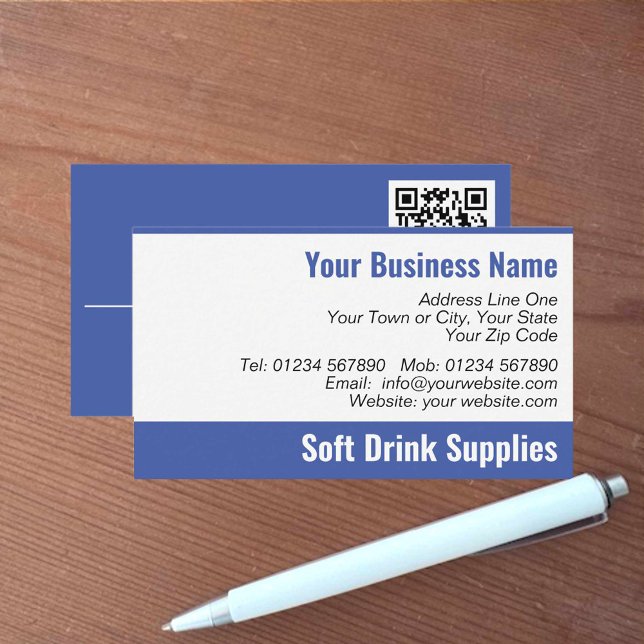 Tarjeta de presentación de código QR para refresco (Subido por el creador)