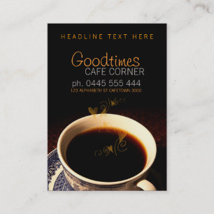 Tarjeta de presentación de Coffee Goodtimes