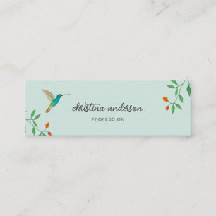 Tarjeta de presentación de Colibrí de California