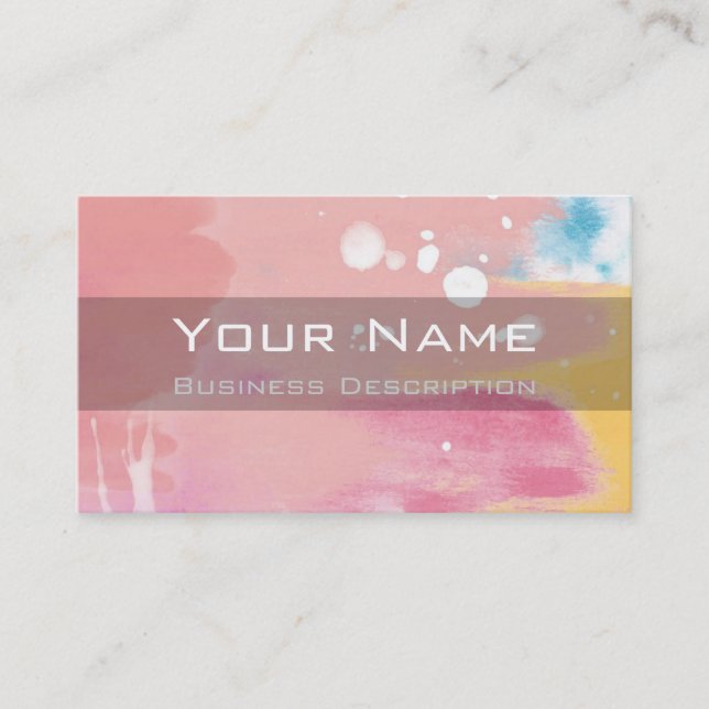 Tarjeta de presentación de color (Anverso)