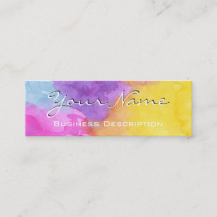 Tarjeta de presentación de color agua