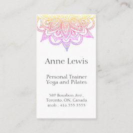 Tarjeta de presentación de color brillante, fácil