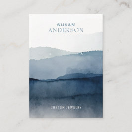 Tarjeta de presentación de color de agua