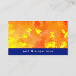 Tarjeta de presentación de color rojo, Naranja, am