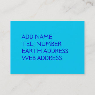 Tarjeta de presentación de color sólido Verde azul