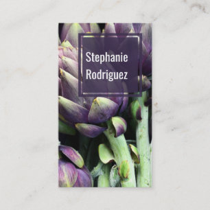 Tarjeta de presentación de comida moderna y colori