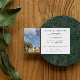 Tarjeta de presentación de construcción residencia