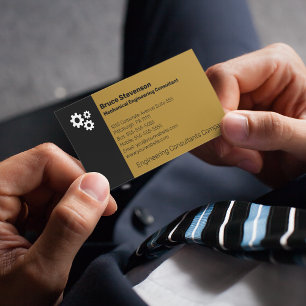 Tarjeta de presentación de consultor de ingeniería