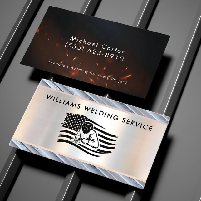 Tarjeta de presentación de contratista de soldadur (Welding Contractor Business Card
)
