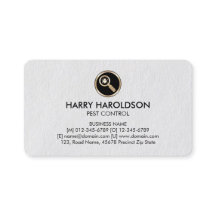 Tarjeta de presentación de control de plagas Premi