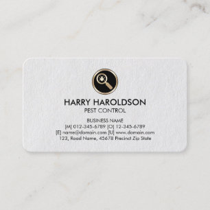 Tarjeta de presentación de control de plagas Premi