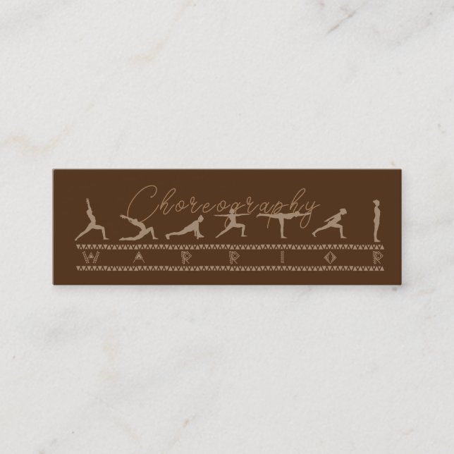 Tarjeta de presentación de coreografía (Anverso)